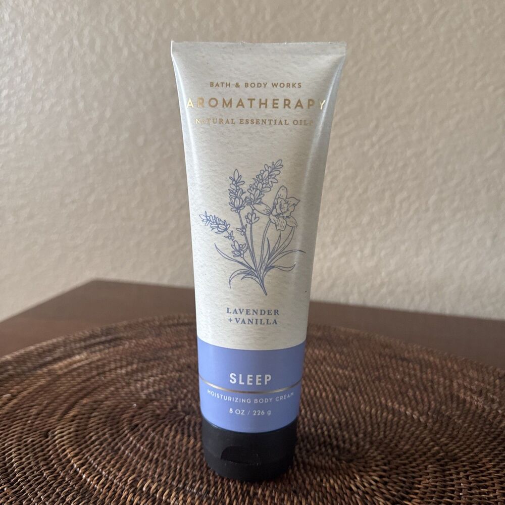 Bath & Body Works AROMATHERAPY Sleep Lavender + Vanilla Body Cream 8 oz